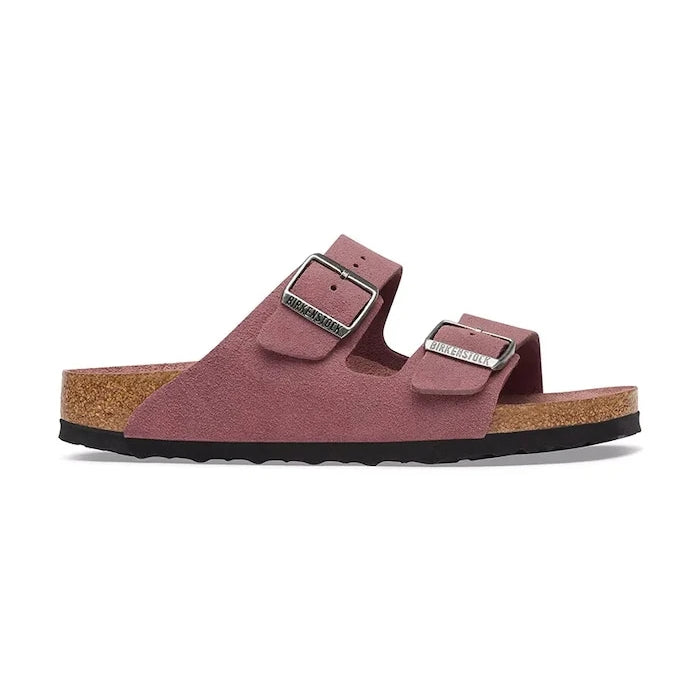 Birkenstock чехли от велур Arizona Soft Footbed Suede Leather