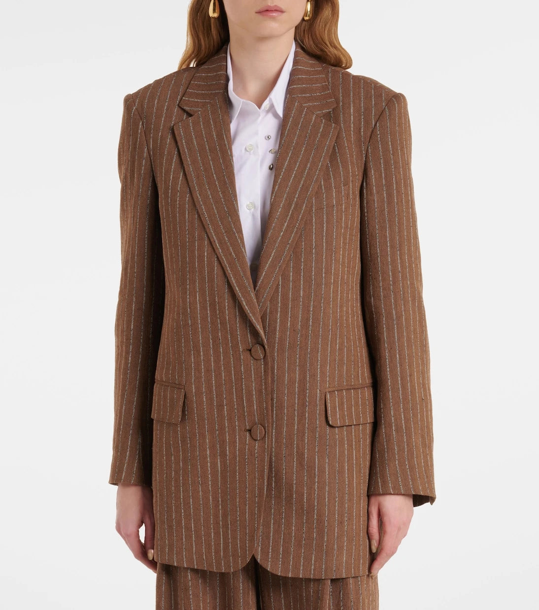 Dries Van Noten - Striped linen-blend blazer
