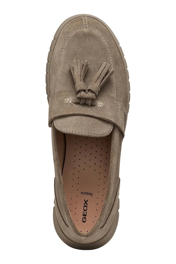 Geox kadın süet loafer D FLEXTRIDE