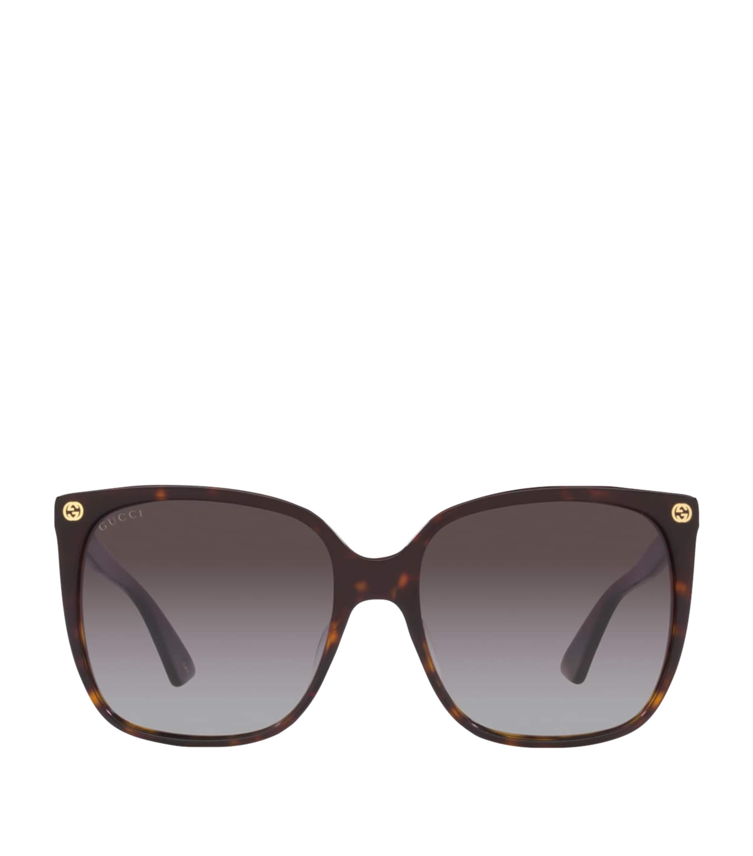 Brown Acetate Square Sunglasses
