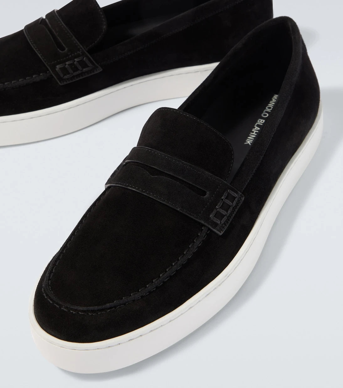 Manolo Blahnik - Ellis süet loafer'lar