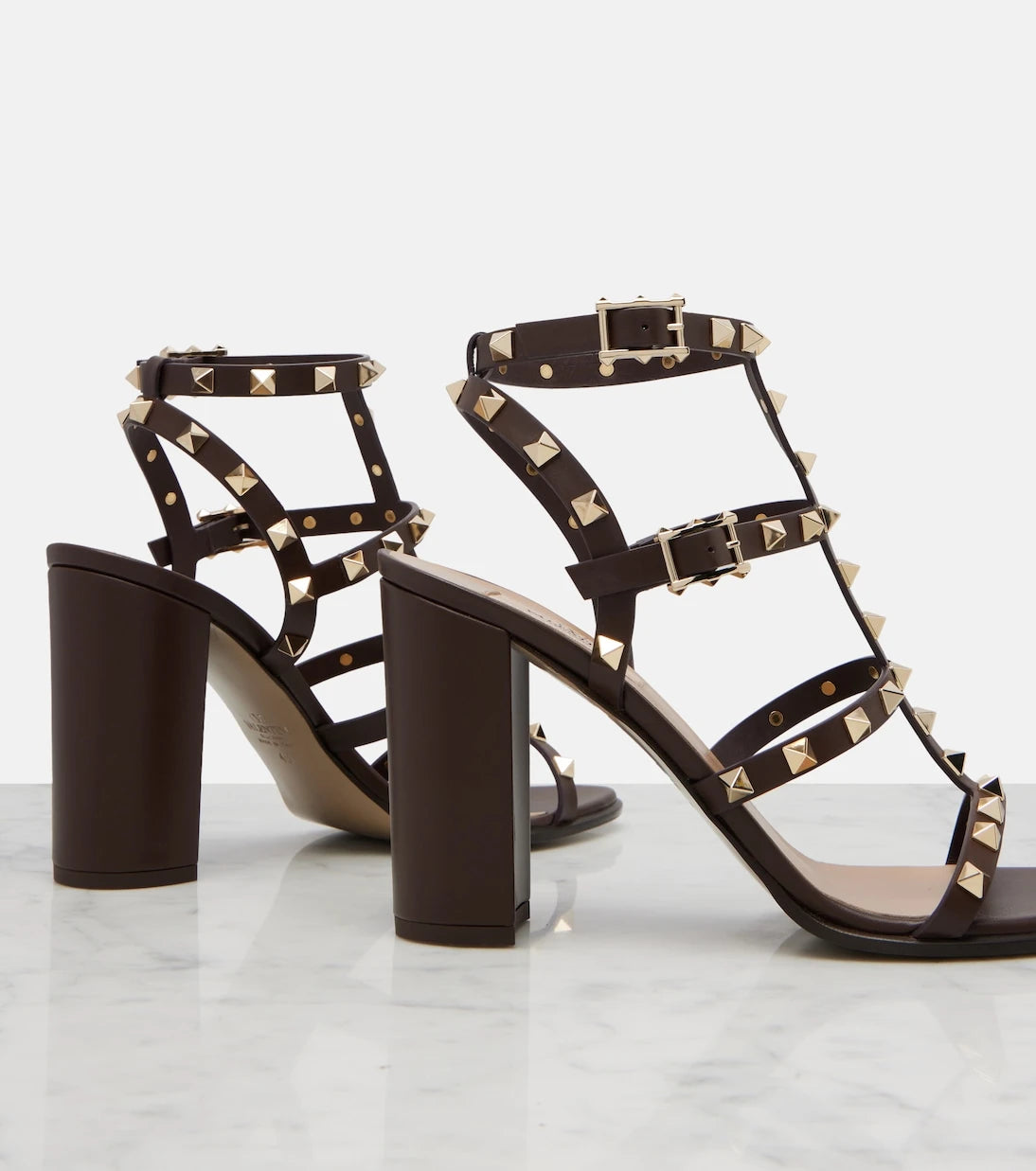 Valentino Garavani - Embellished leather sandals