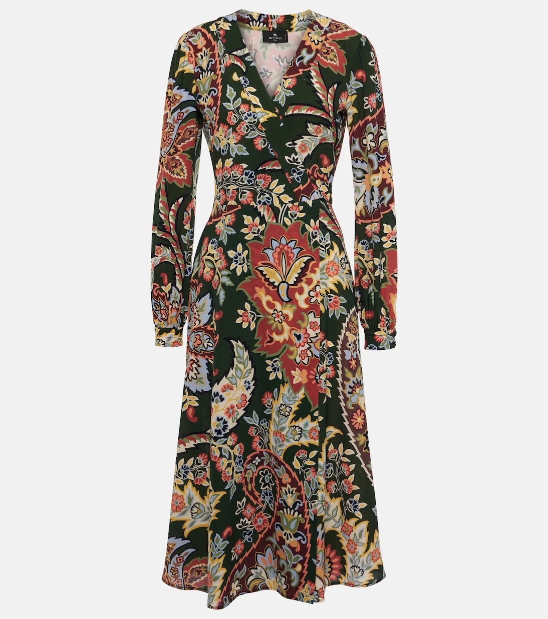 Etro - Desenli kruvaze elbise