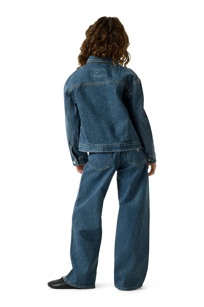 Guess çocuklar için denim geçiş ceketi
