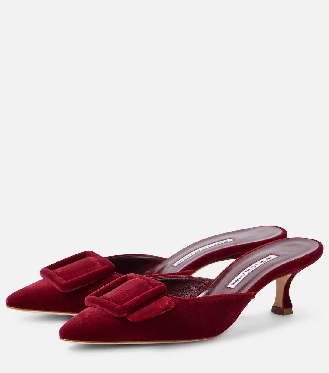 Manolo Blahnik - Maysale 50 velvet mules