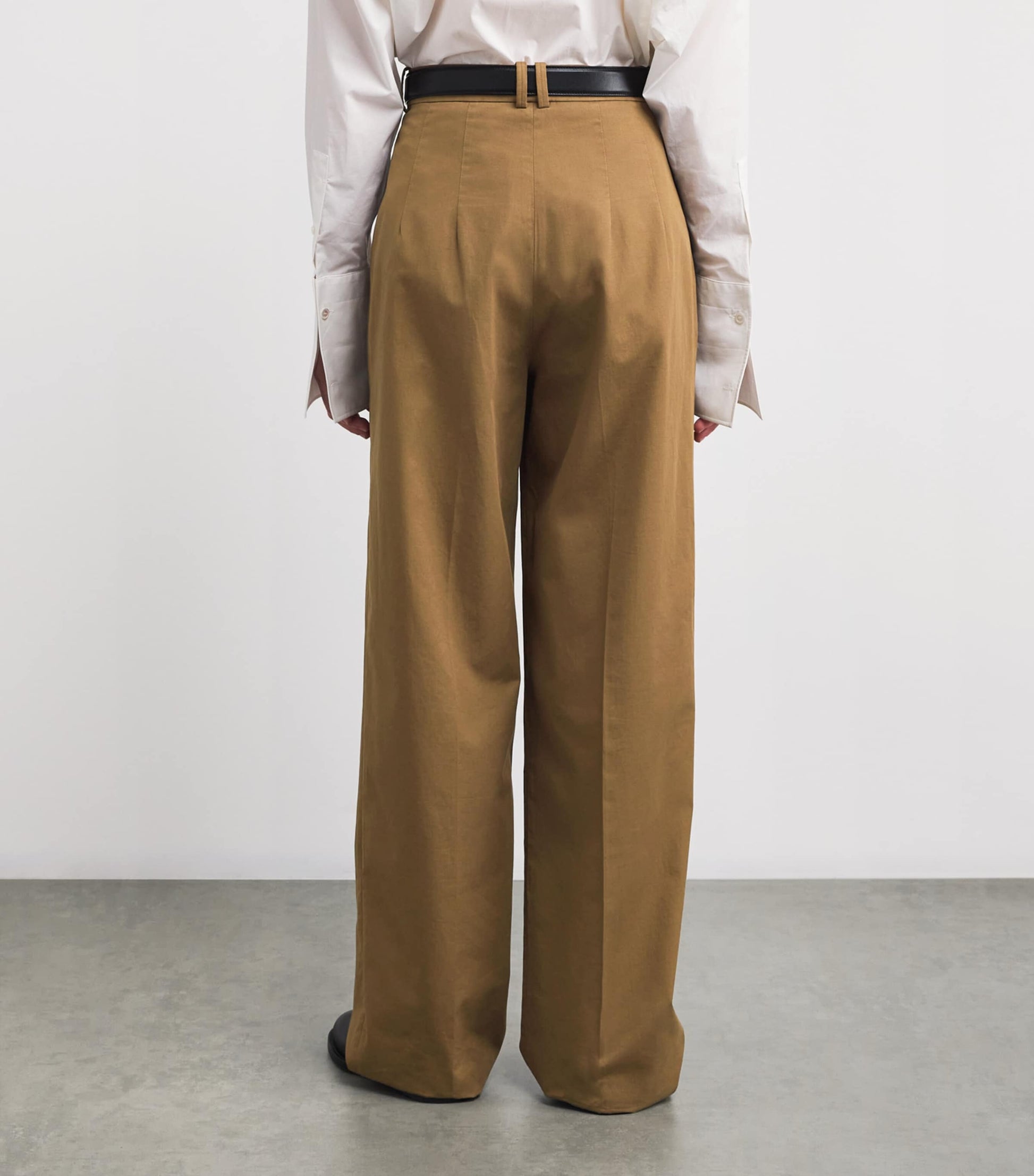 Brown Igor Wide-Leg Tailored Trousers