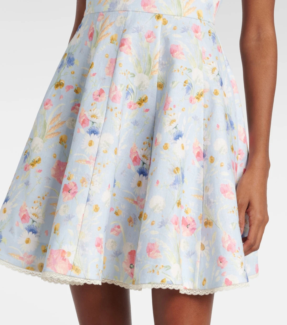 Zimmermann - Lucky floral linen minidress
