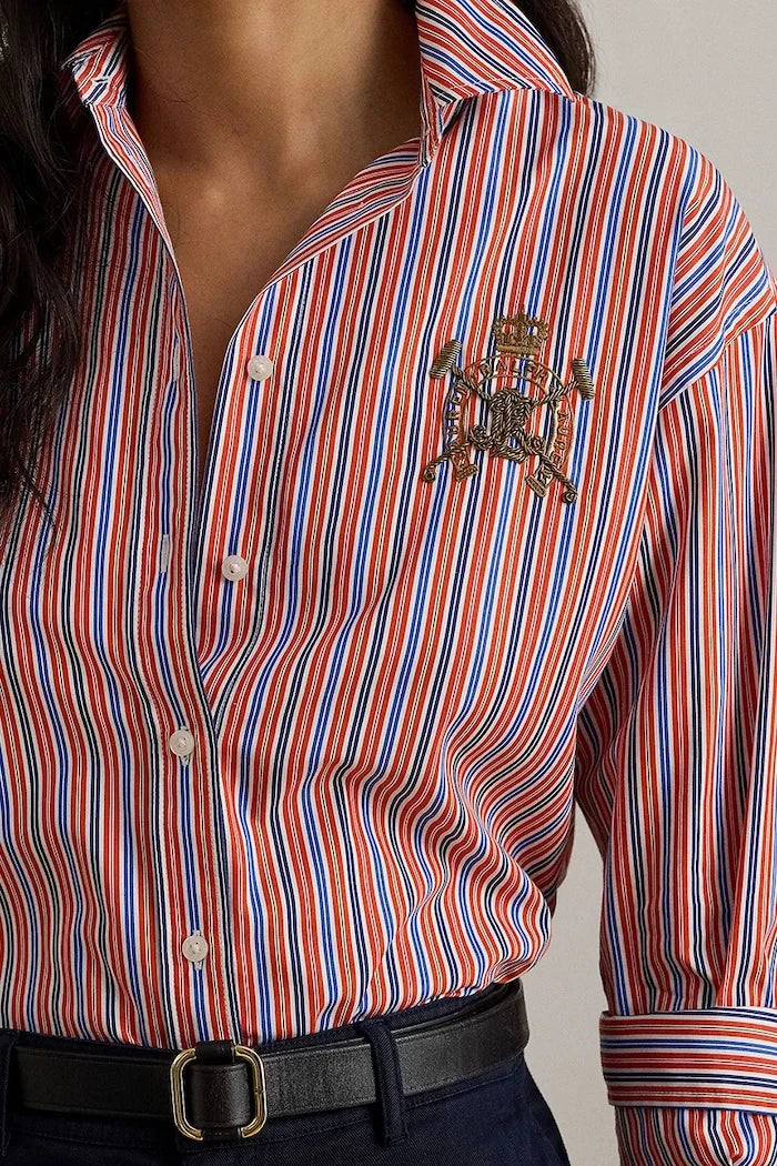 Pamuklu gömlek Lauren Ralph Lauren