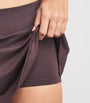 Skims Burgundy Smooth Lounge Mini Skort