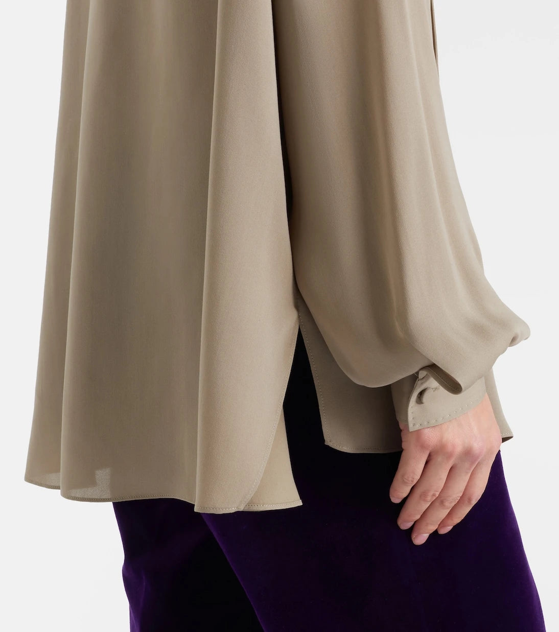 Tom Ford - Tie-neck silk georgette blouse