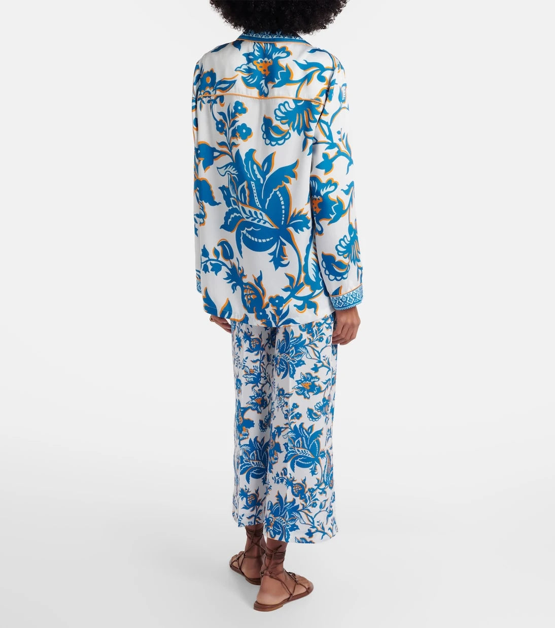 Etro - Printed wide-leg pants