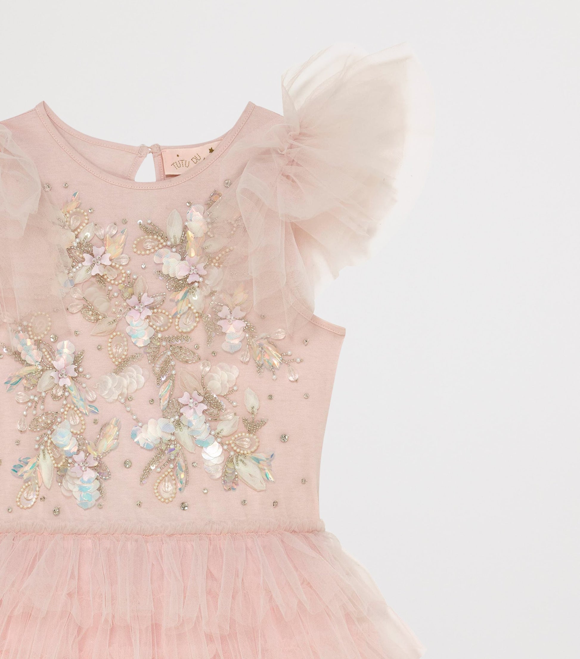 Tutu Du Monde Pink Cotton Palais Laidon Dress (2-11 Years)