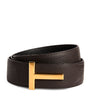 Leather Reversible T Icon Belt