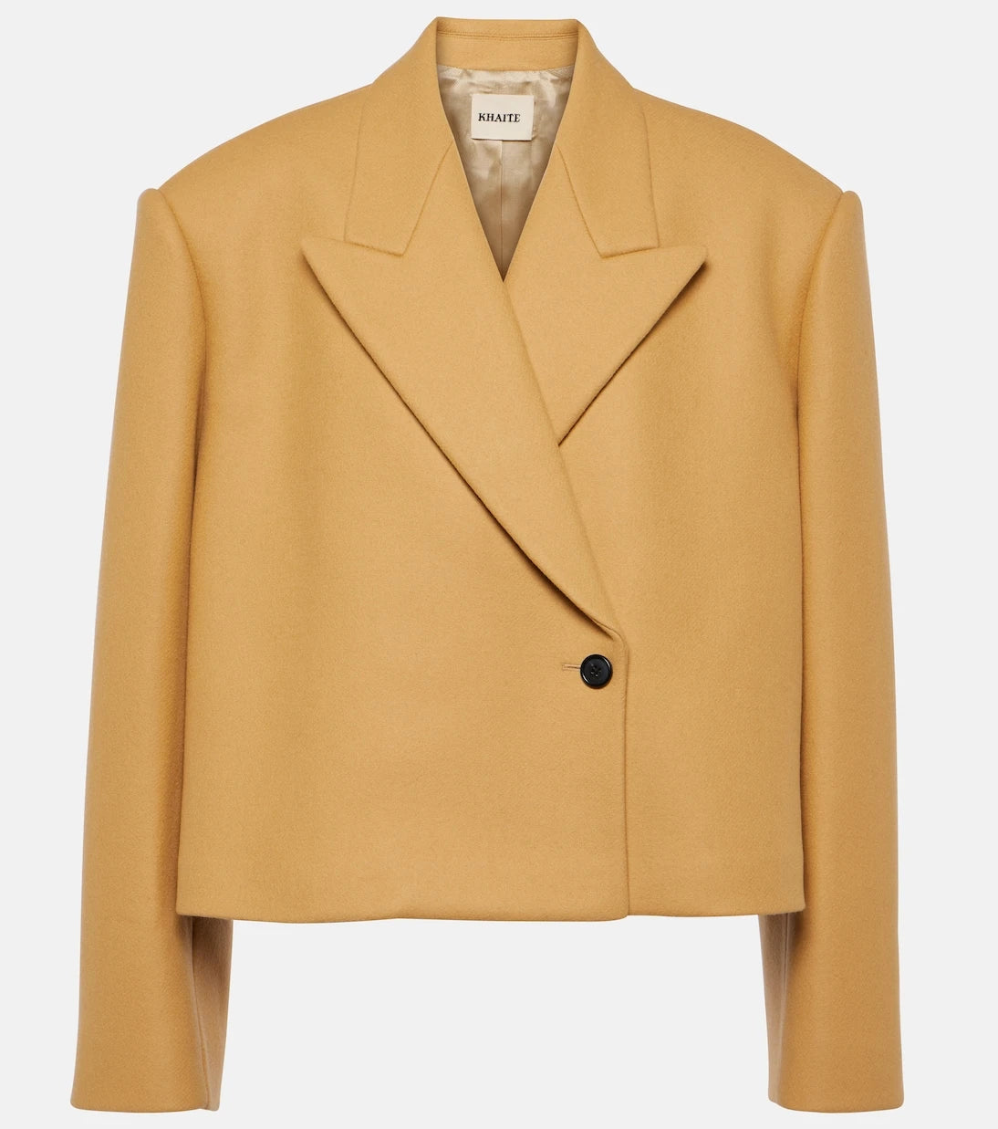 Khaite - Raymond cropped wool-blend jacket