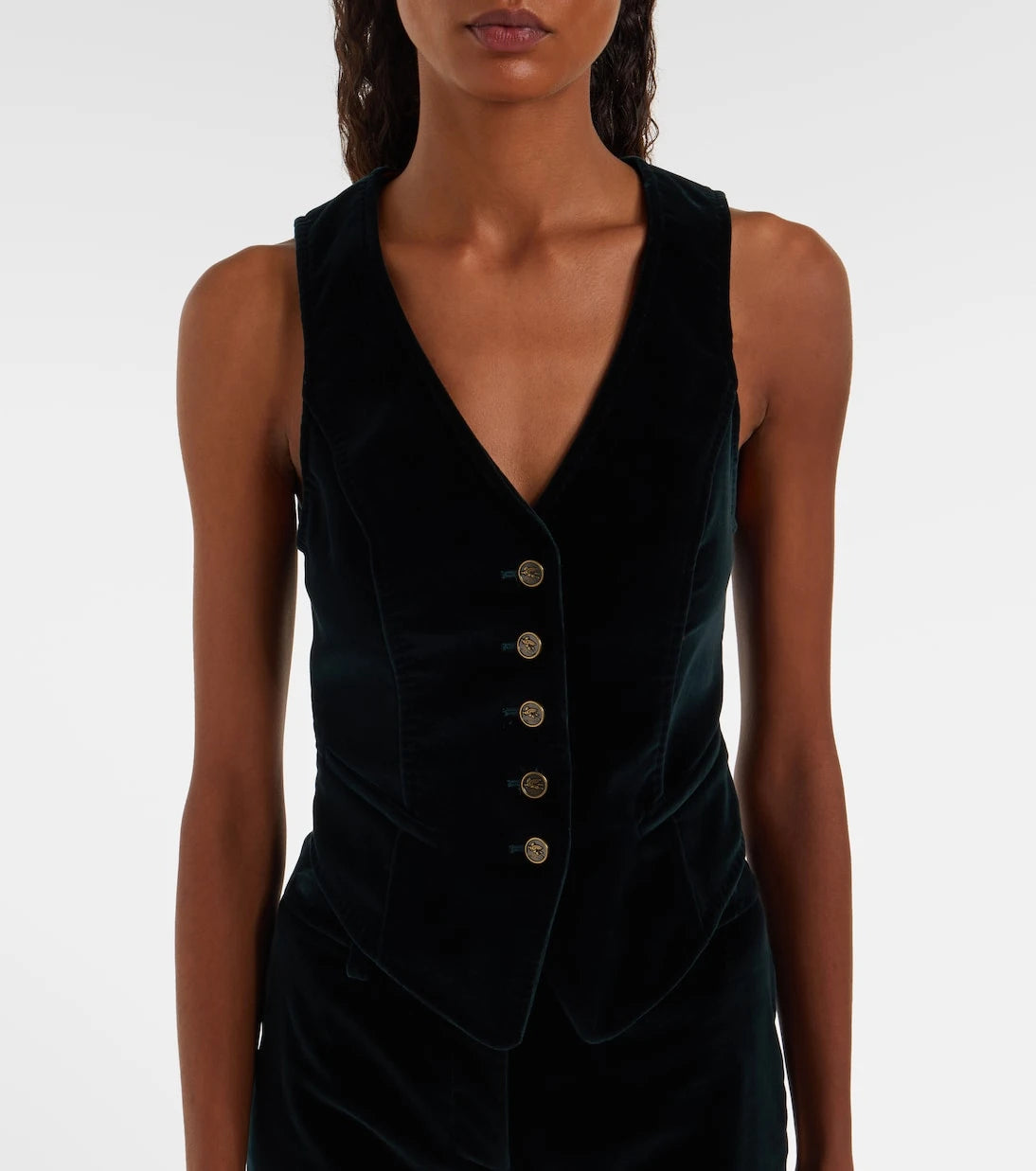 Etro - Cotton velvet vest
