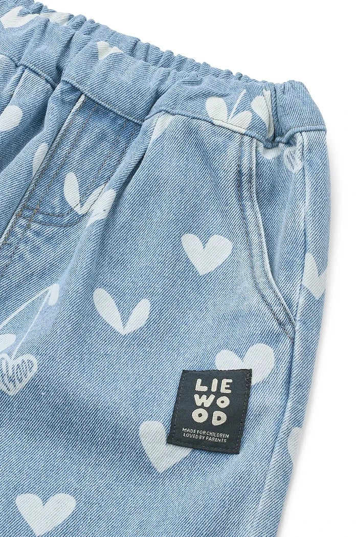 Детски дънки Liewood Borris Printed Denim Pants