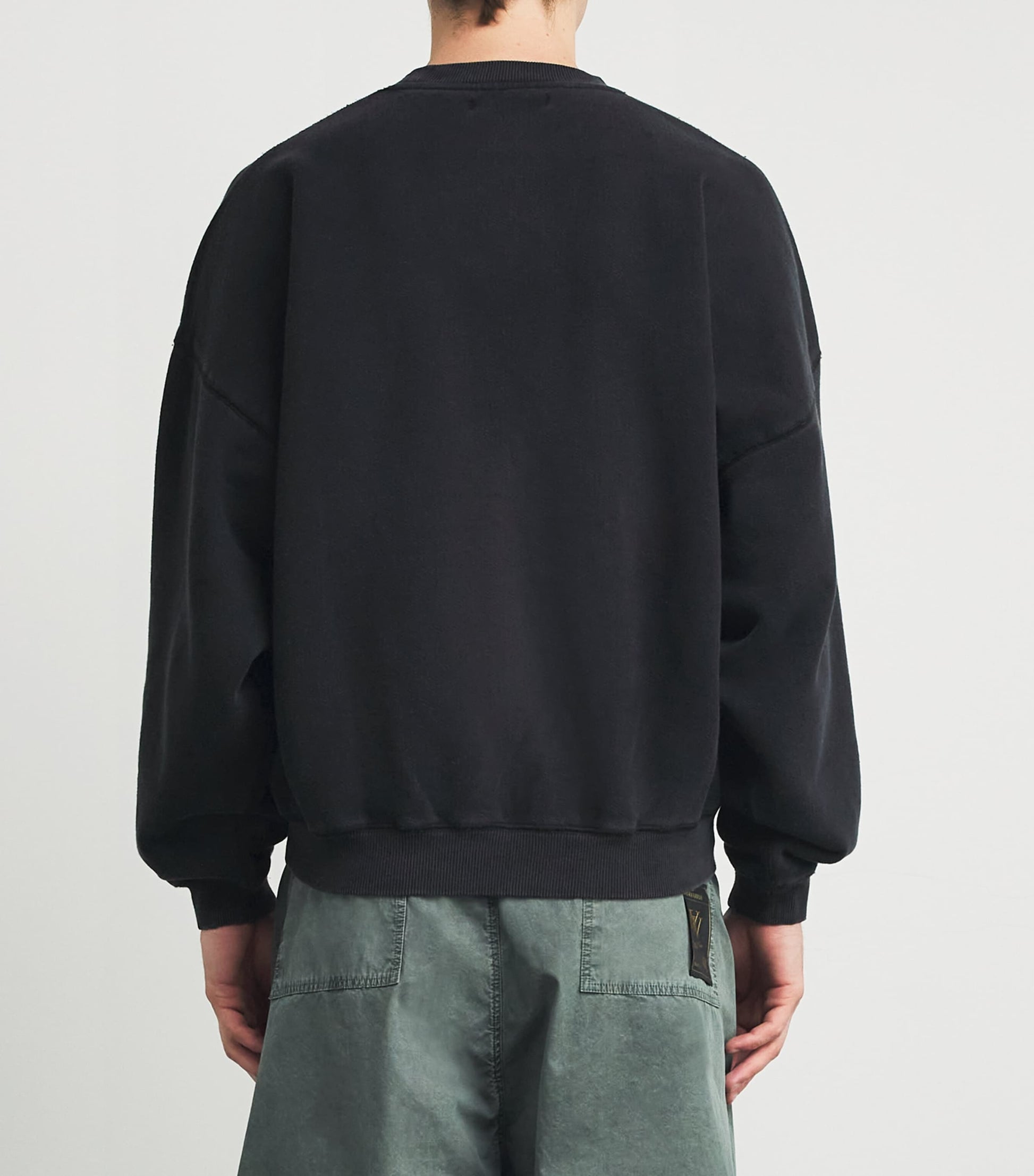 Black Collegiate Crest Sweatshirt