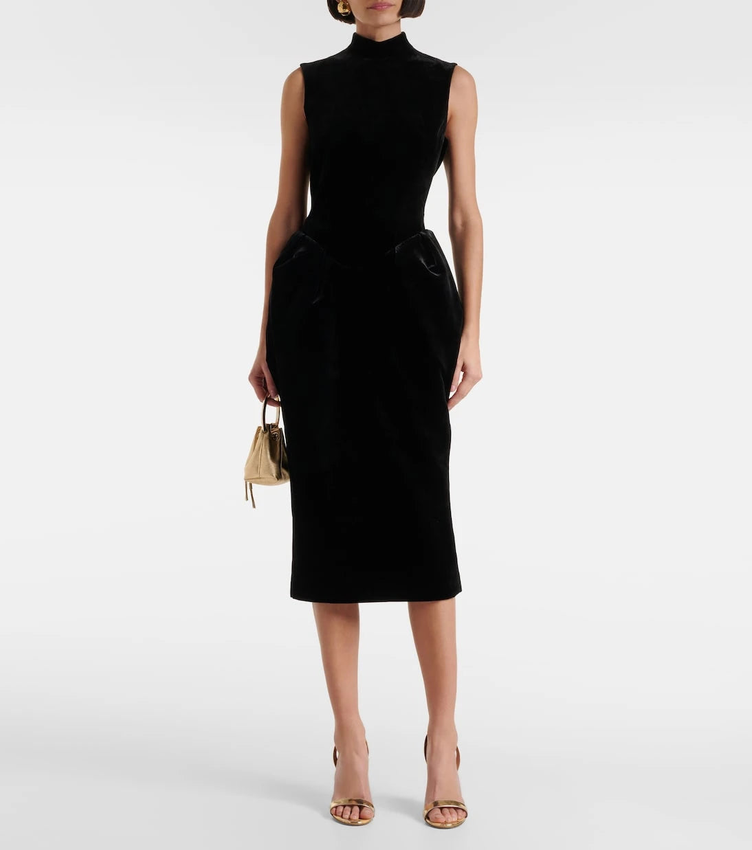 Rasario - Velvet midi dress