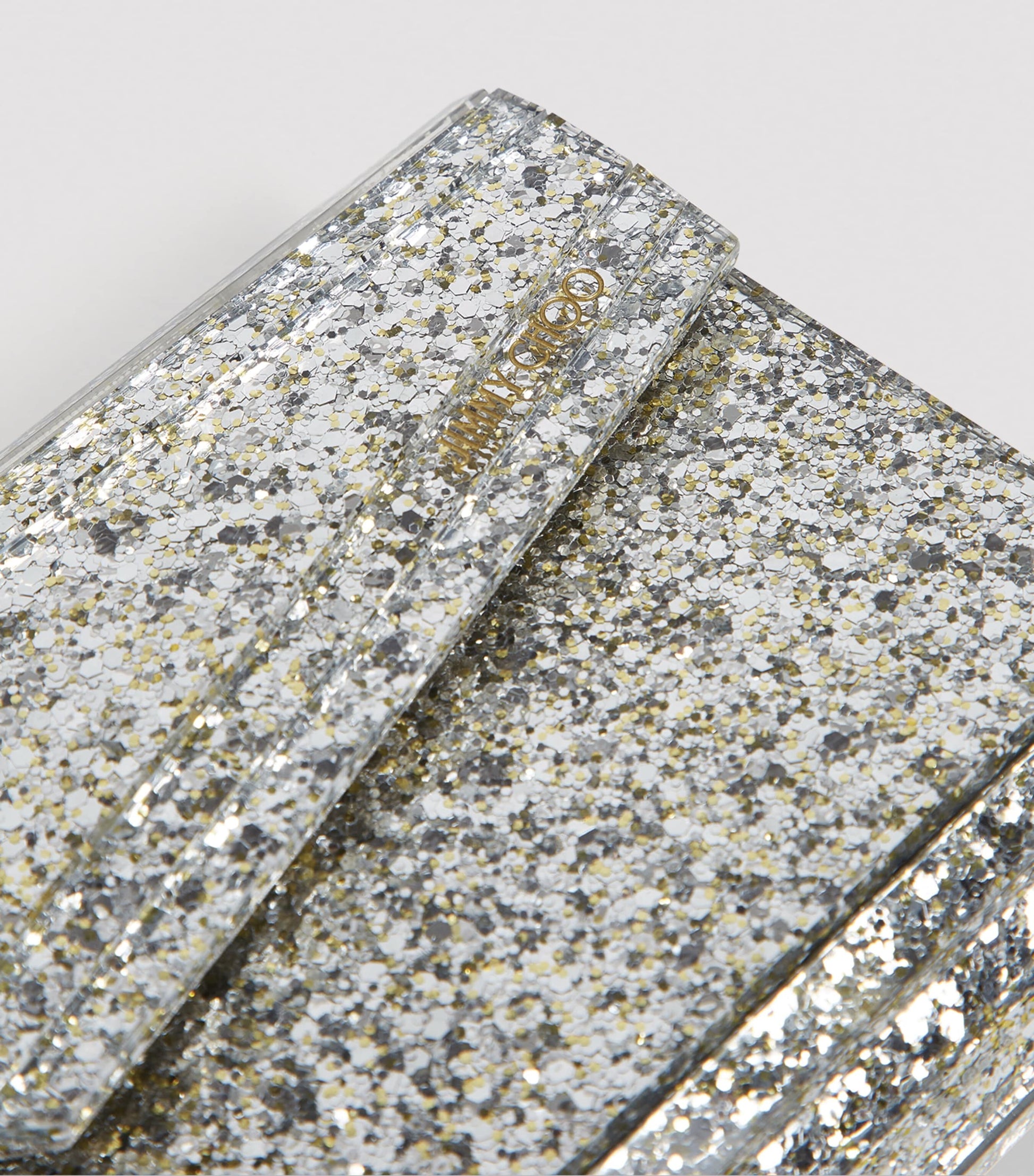 Neutral Glitter Candy Clutch Bag