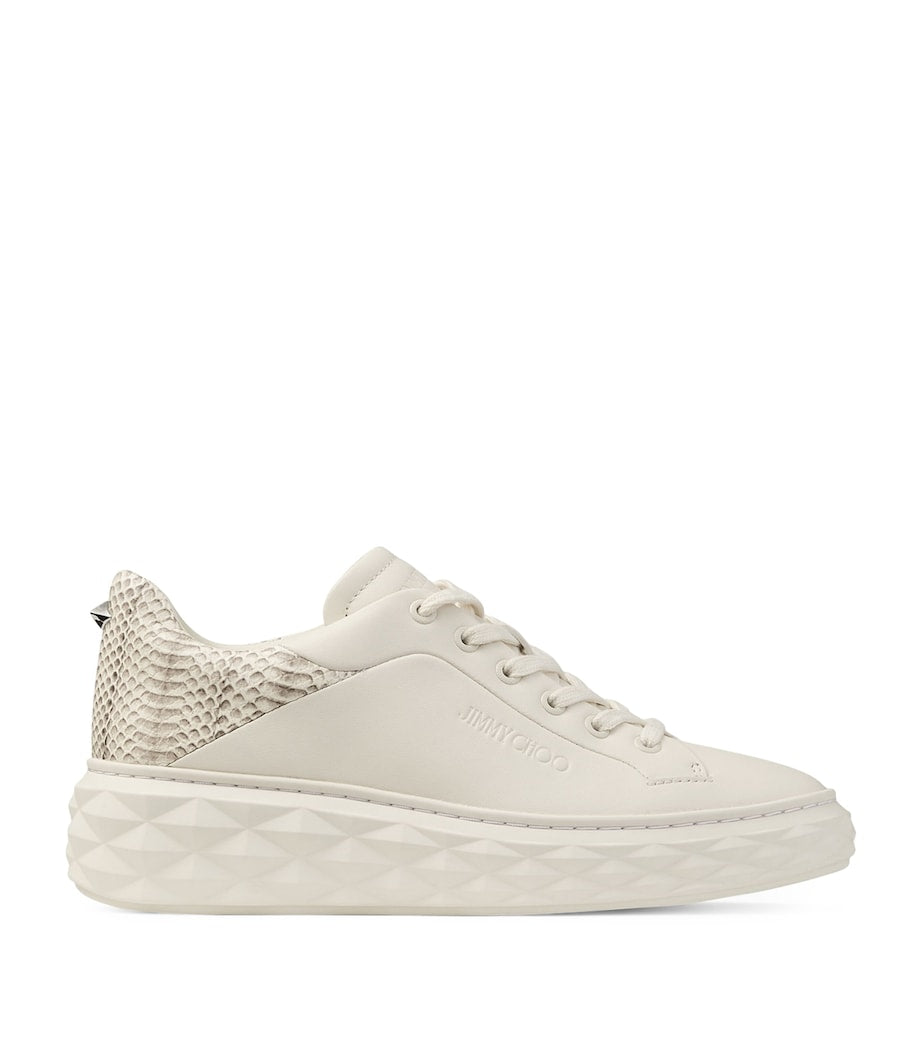 Ivory Diamond Maxi Leather Sneakers