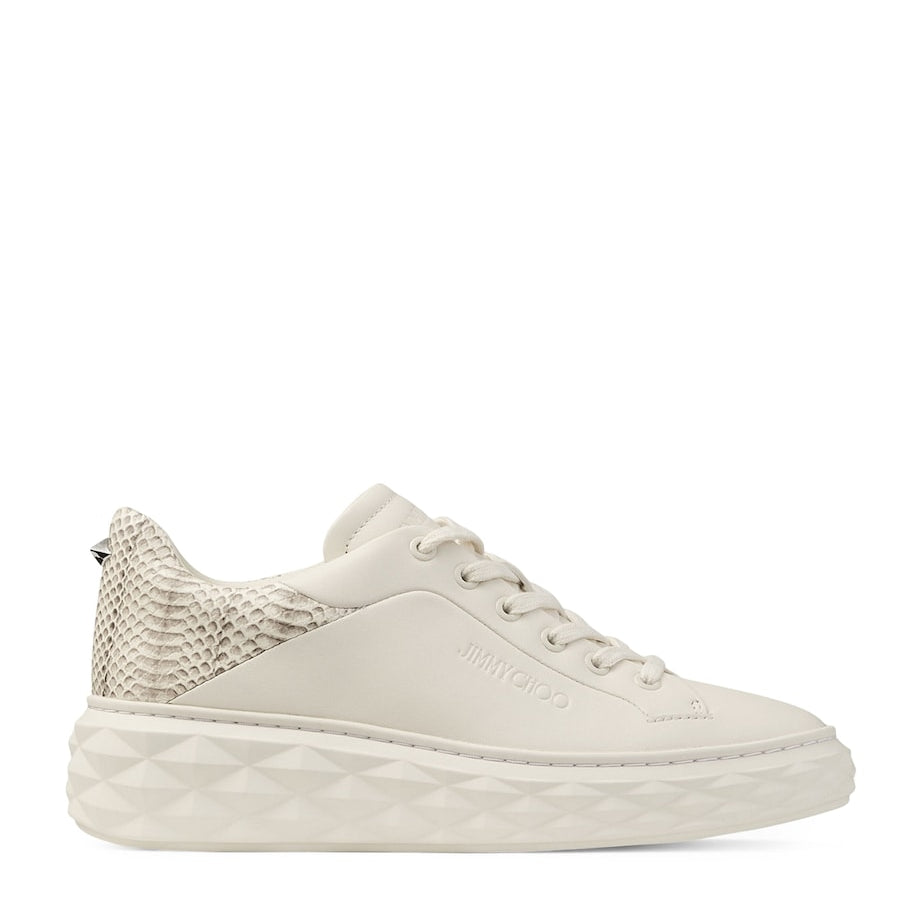 Ivory Diamond Maxi Leather Sneakers