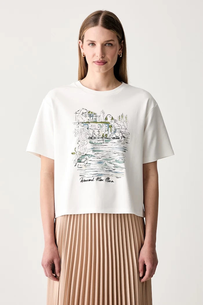 Weekend Max Mara тениска дамска от памук WKDSALA
