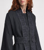 Black x Harrods Linen Embroidered Kimono