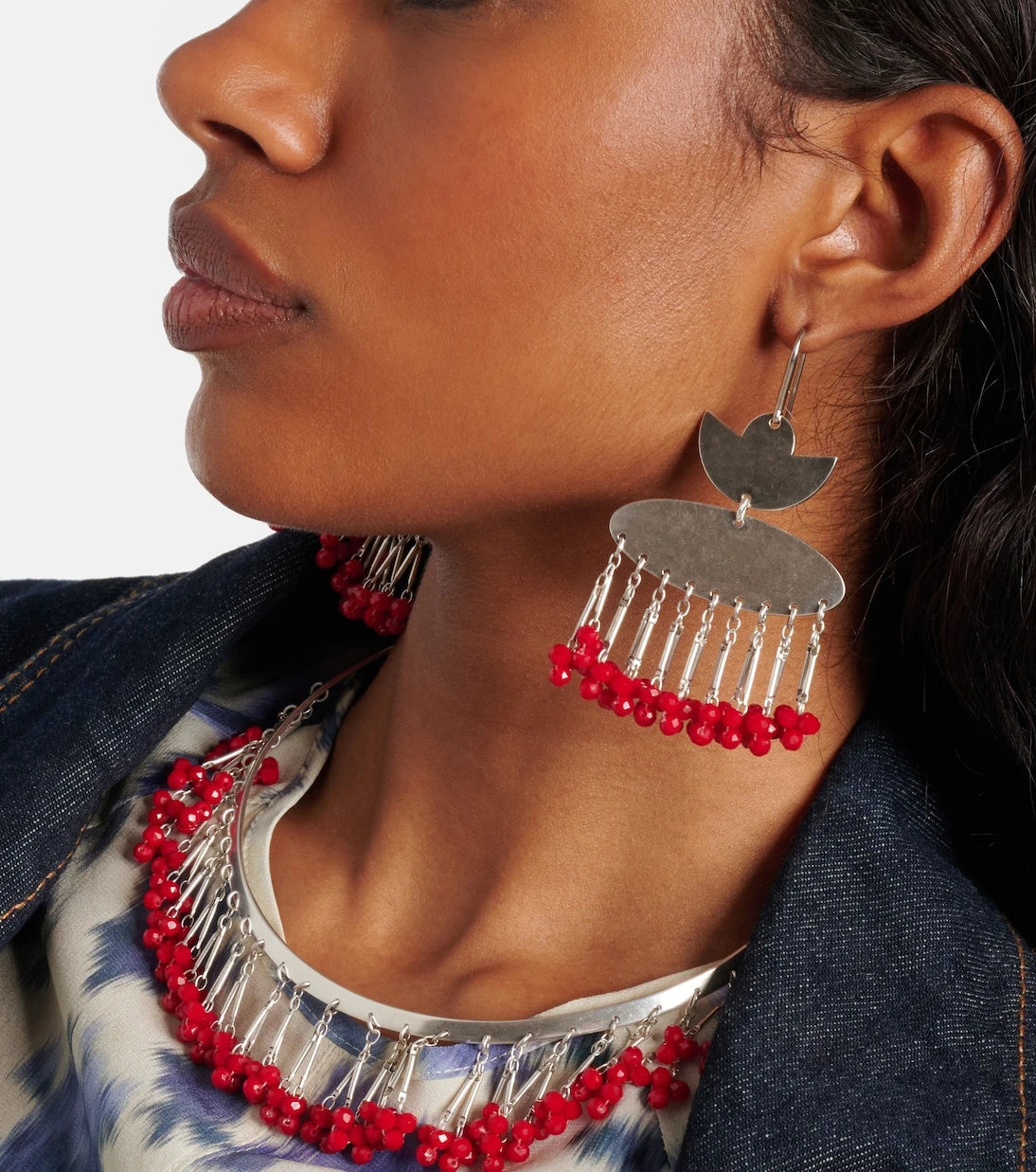 Isabel Marant - Beaded drop earrings