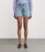 PAIGE Blue High-Rise Dani Denim Shorts