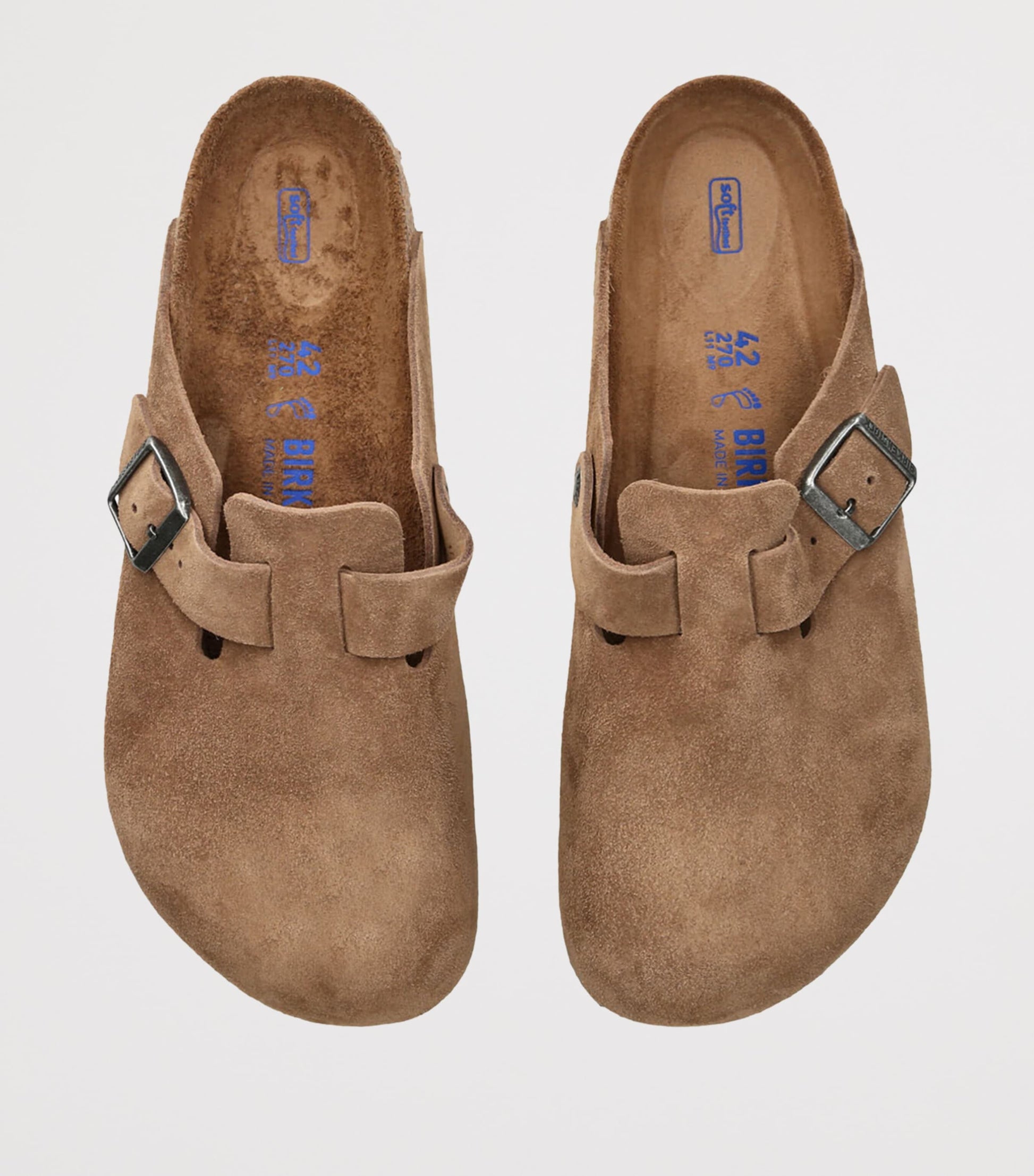 Suede Boston Clogs