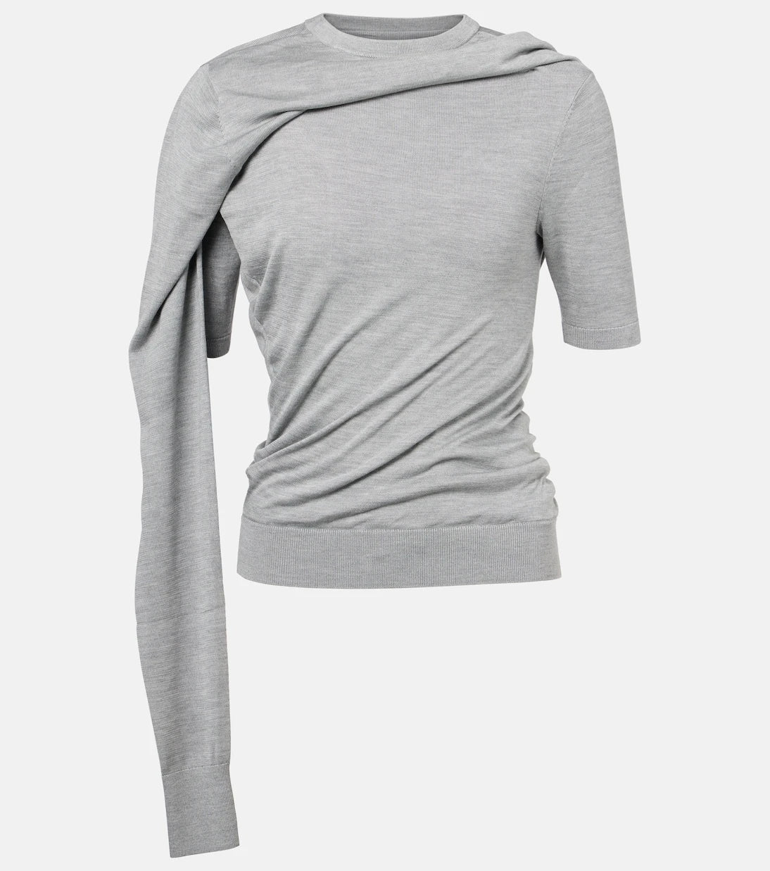 Acne Studios - Draped silk jersey top