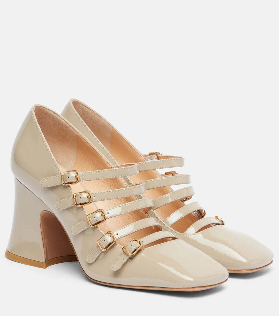 Chloé - Janis 80 patent leather Mary Jane pumps