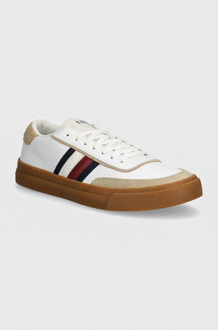 Кожени маратонки Tommy Hilfiger TH CUPSET 1A2 LTH MIX
