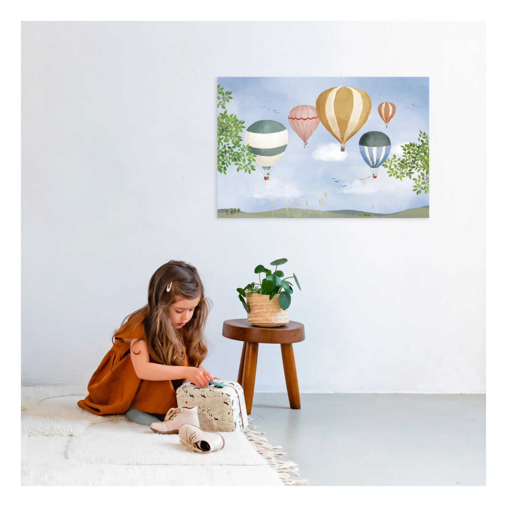 MIMI'lou - Watercolour Hot Air Balloon Poster