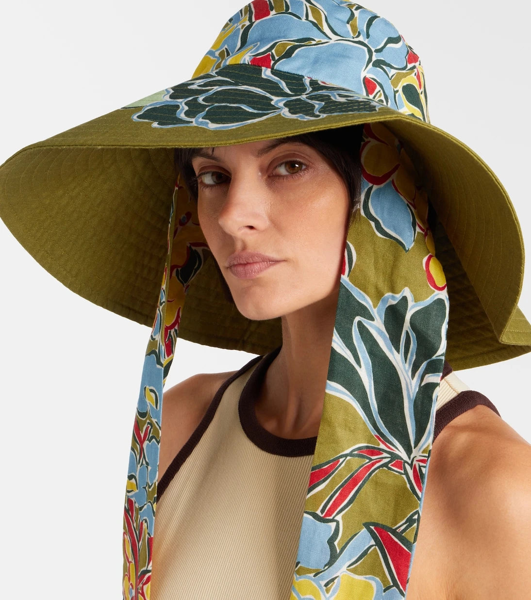 Alémais - Solstice floral cotton sun hat