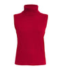 Veronica Beard Red Cashmere Mazzy Sweater Vest