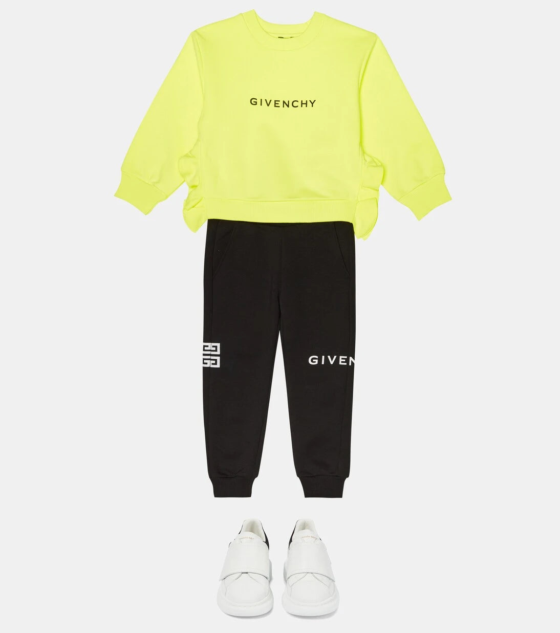 Givenchy Kids - Logolu pamuk karışımı sweatshirt