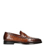 Crocodile Leather Carlos Penny Loafers