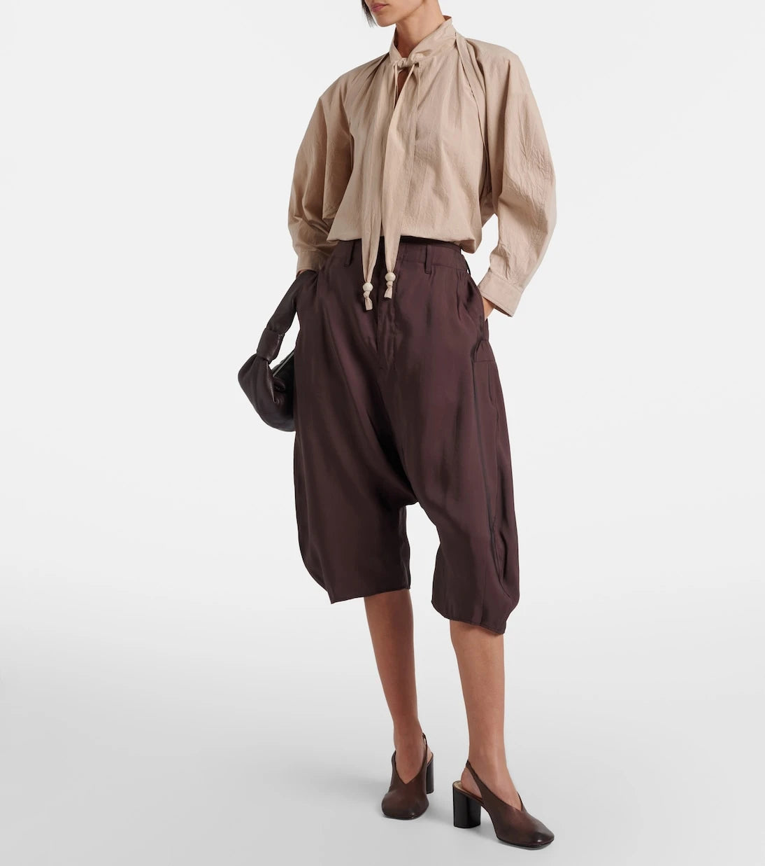 Lemaire - Oversized Bermuda shorts