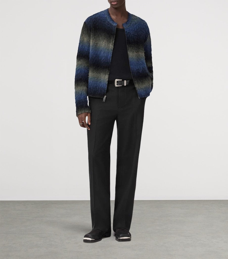 Multi Merino Wool-Blend Halley Cardigan