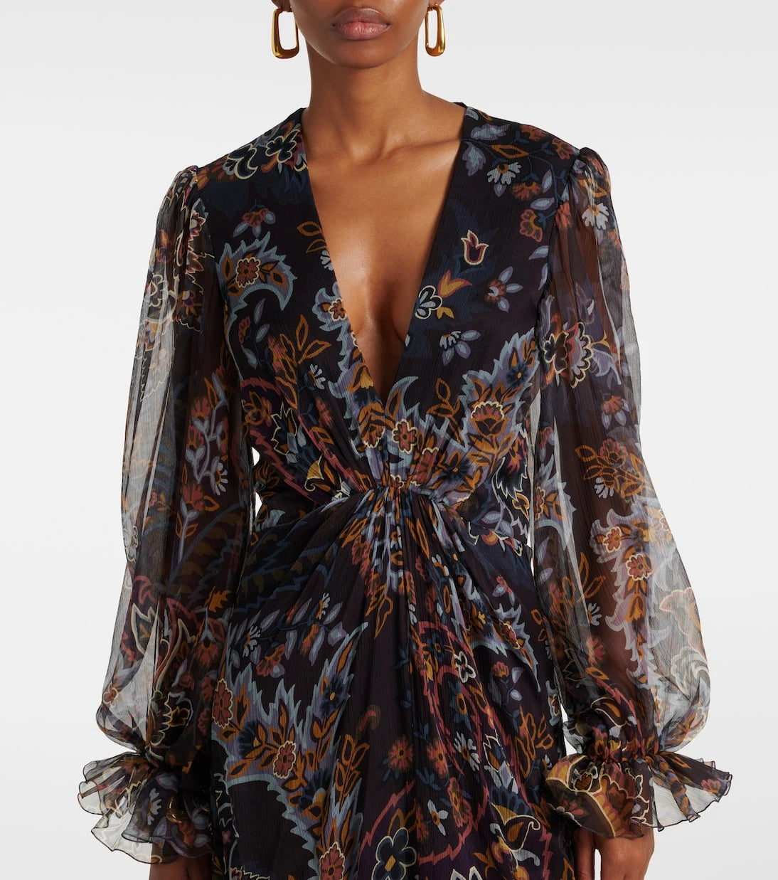 Etro - Printed silk gown