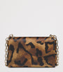 Brown Loubi54 Pony Hair Clutch Bag