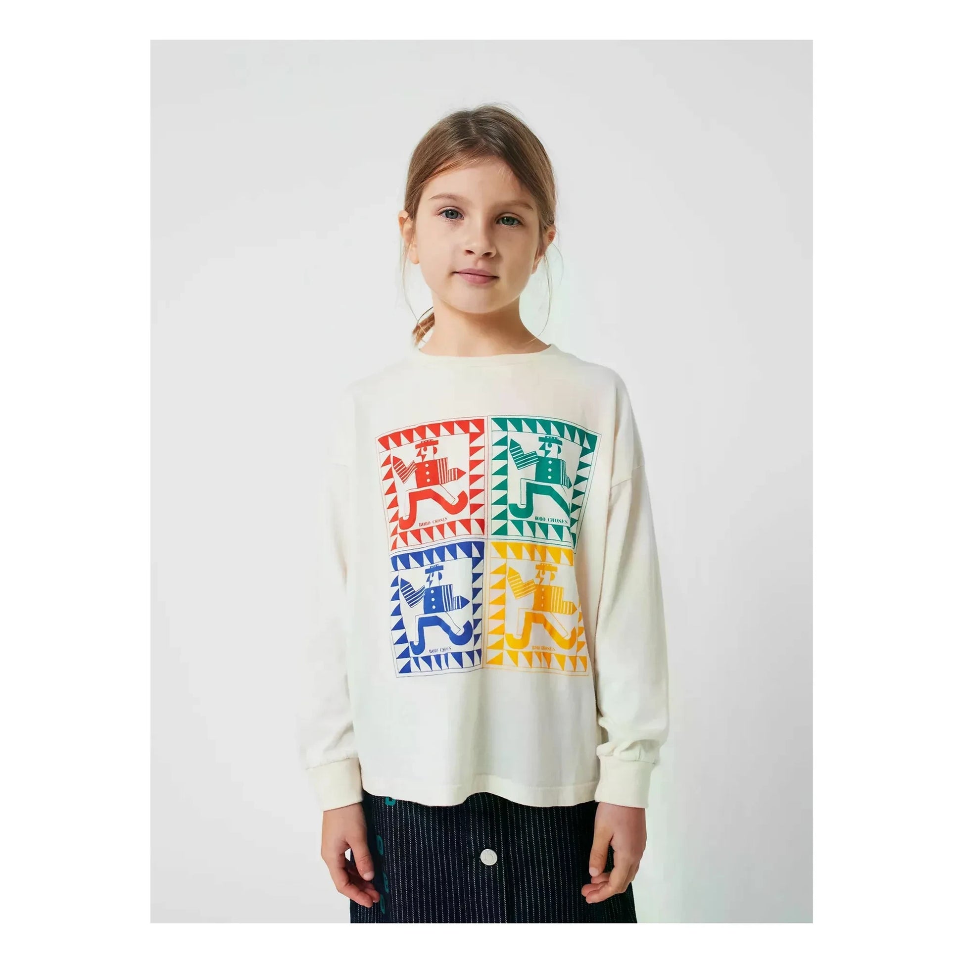 Bobo Choses - T-shirt Brushes Organic Cotton | Ecru