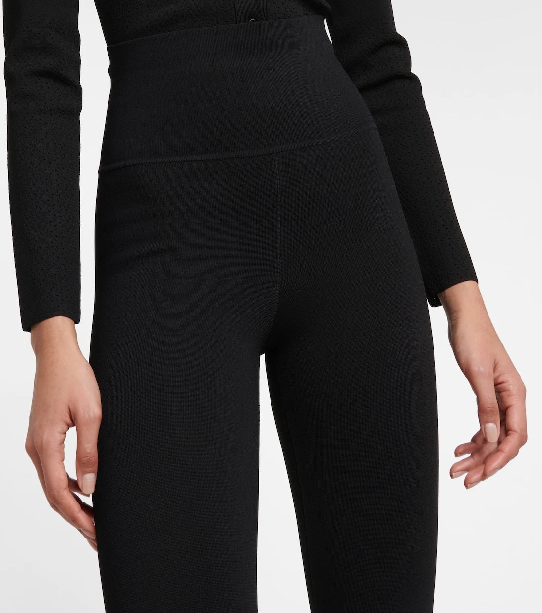 Victoria Beckham - Body high-rise split-cuff leggings