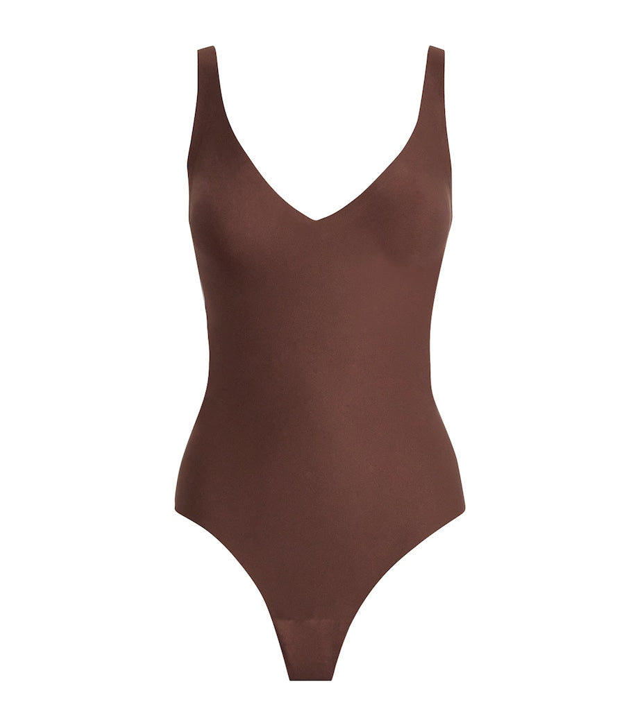 Unlined Plunge Thong Bodysuit