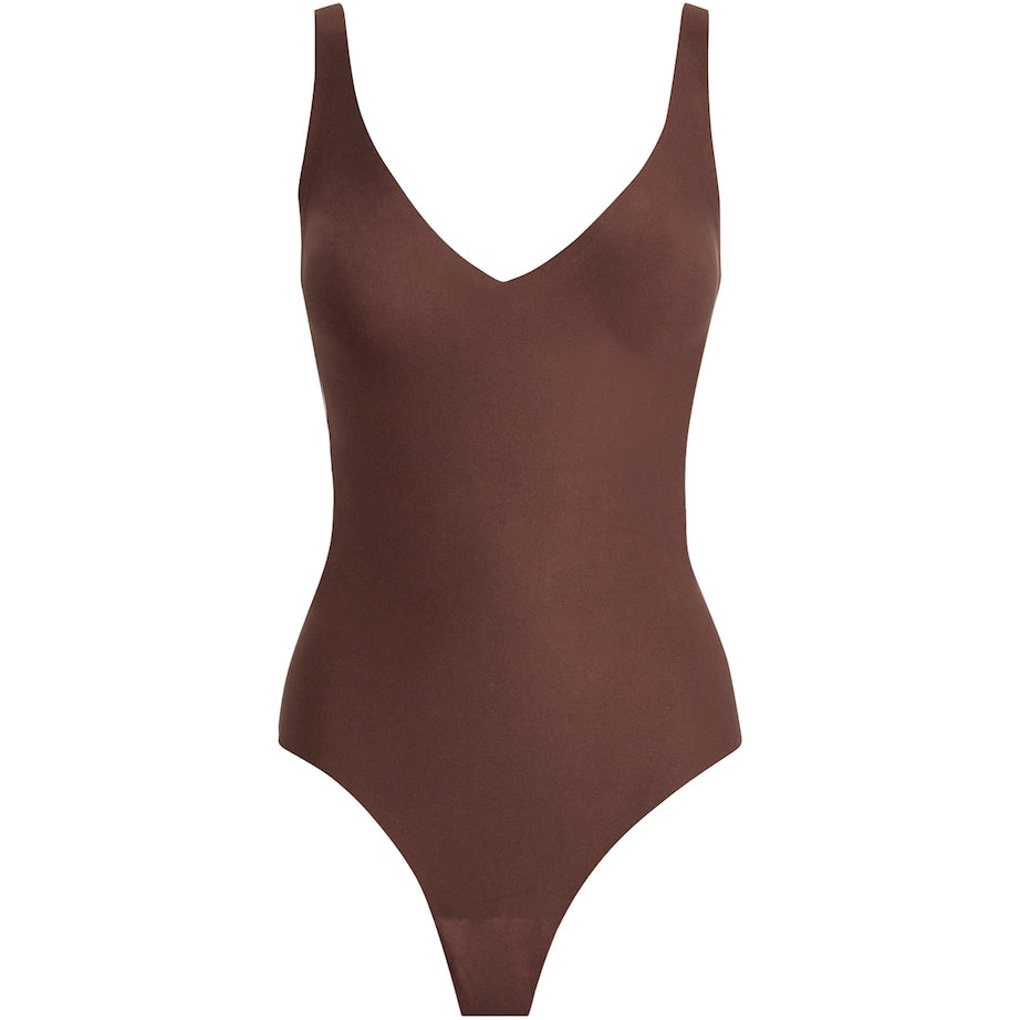 Unlined Plunge Thong Bodysuit