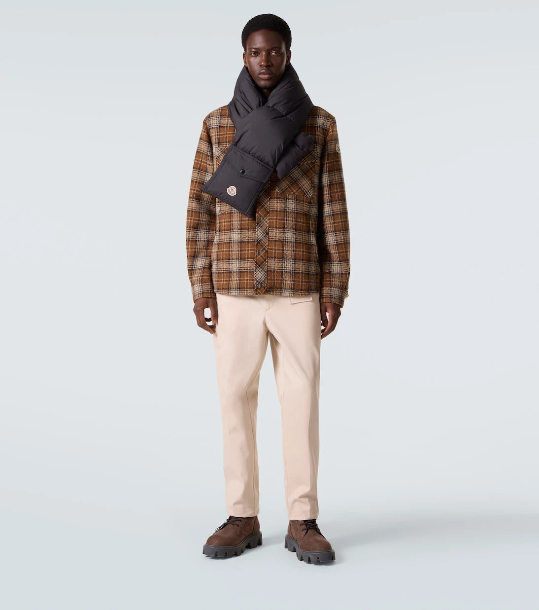 Moncler - Logo quilted down scarf