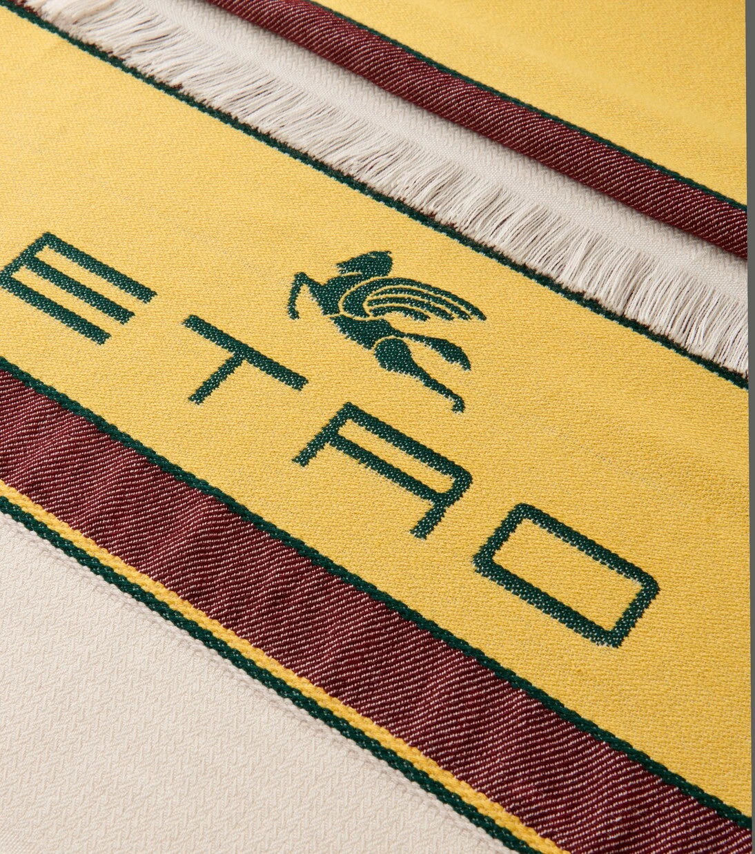 Etro - Logo embroidered wool and cashmere throw