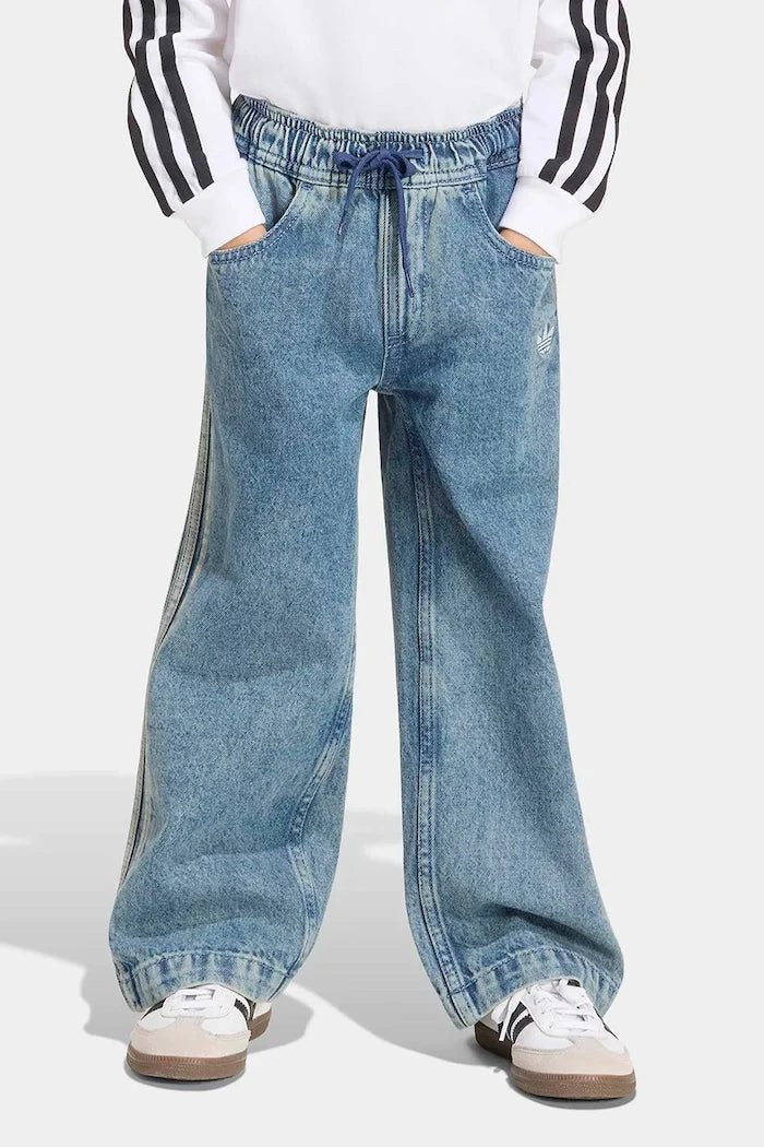adidas Originals çocuklar için wide leg kot pantolon
