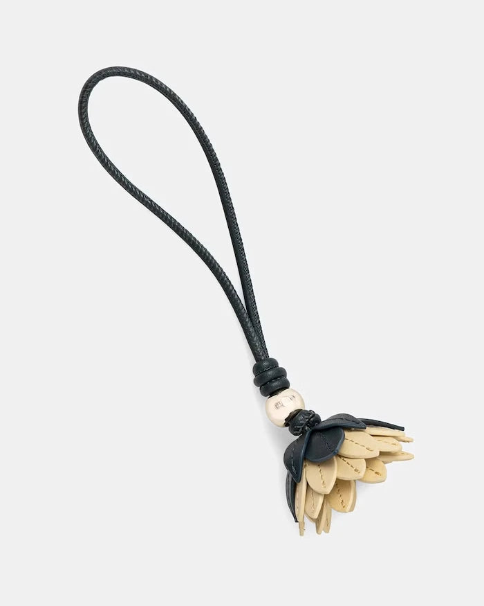 Furla ключодържател дамски от кожа